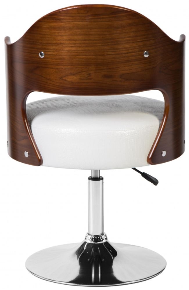 Кресло дизайнерское LMZ-5388 Красное дерево-белый крокодил