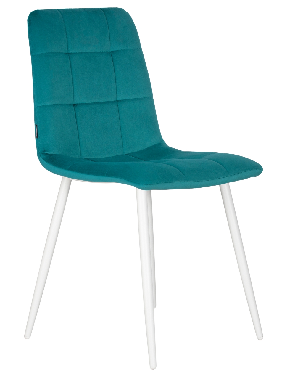 Стул обеденный DOBRIN CHILLY (Морской волны Holland 56, основание белое ) 4 шт
