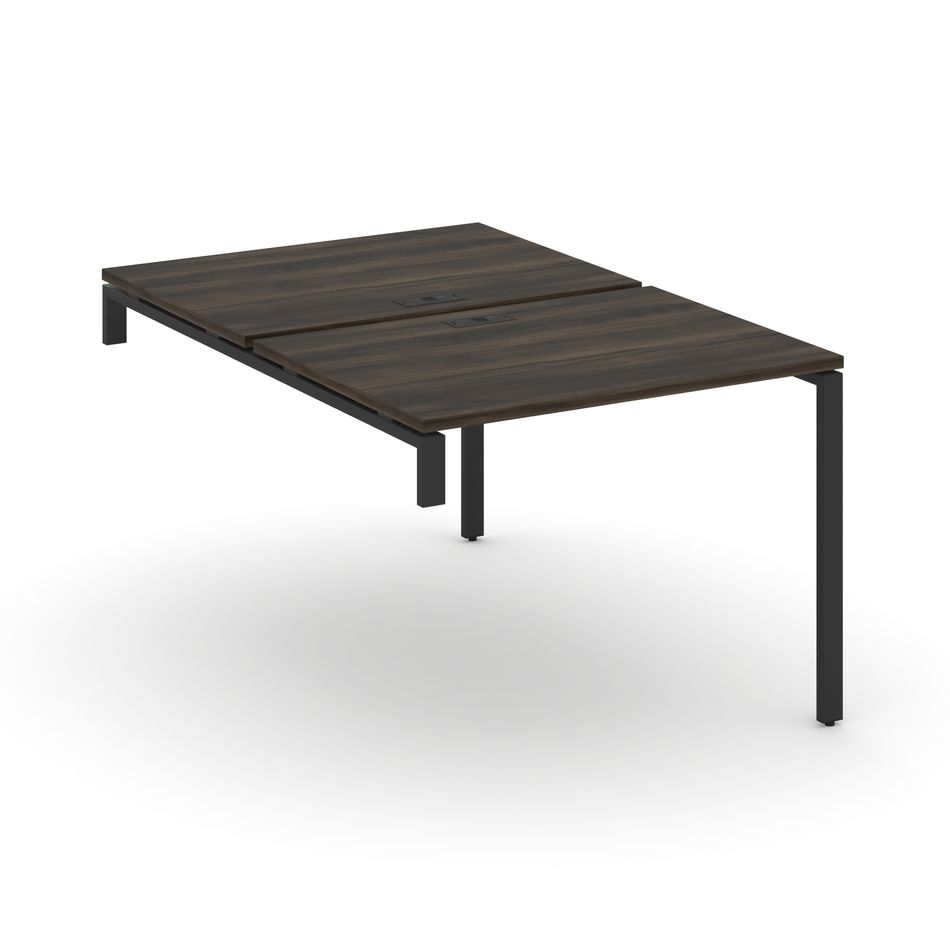 Двойной стол-надставка на опорную тумбу CONCEPT CN.DSN-001 Дуб Мали Черный