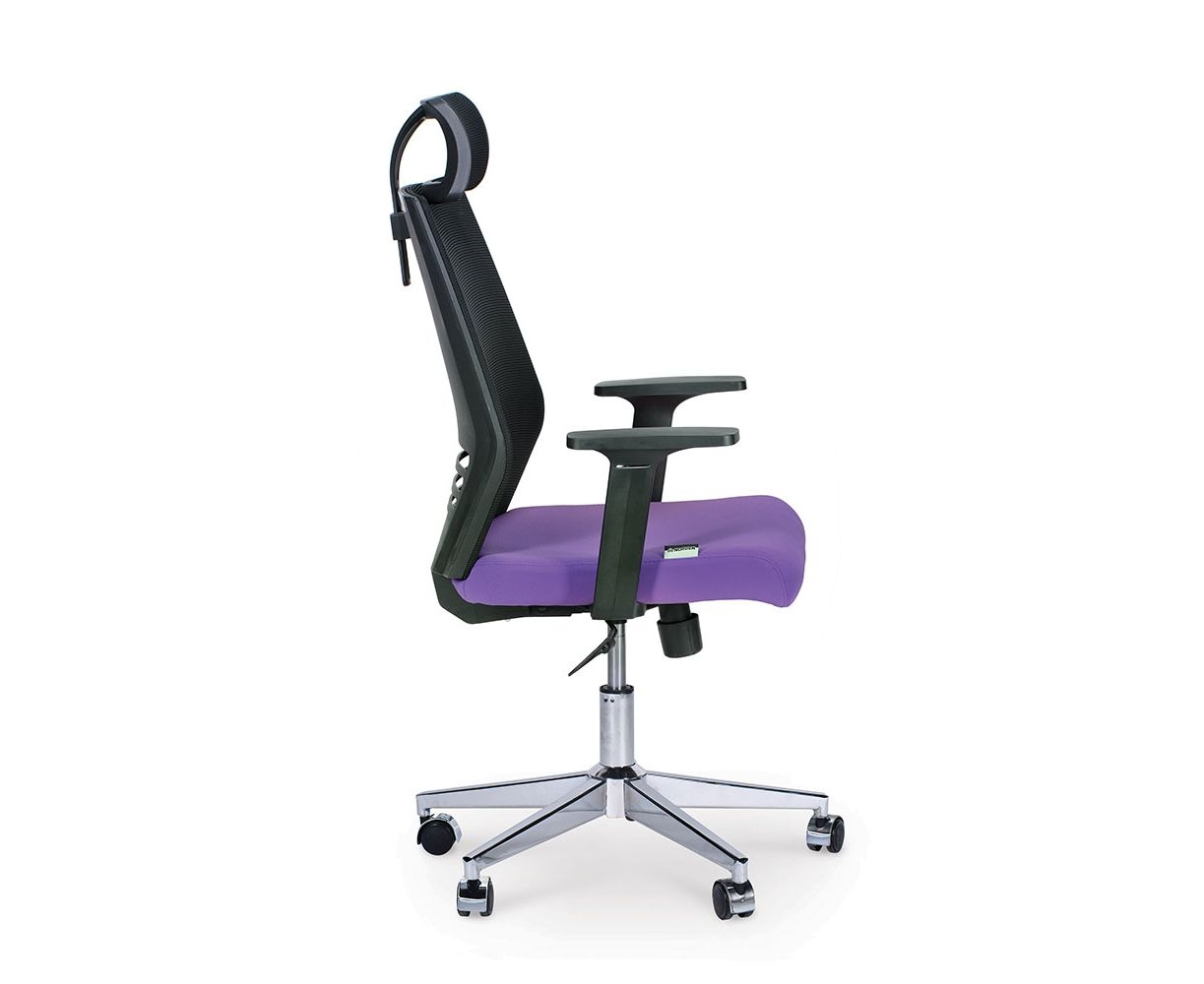 Кресло офисное Престиж Черный/Фиолетовый