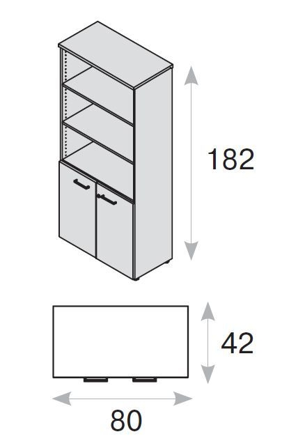 FE/RO Шкаф открытый 72H003 DHDH