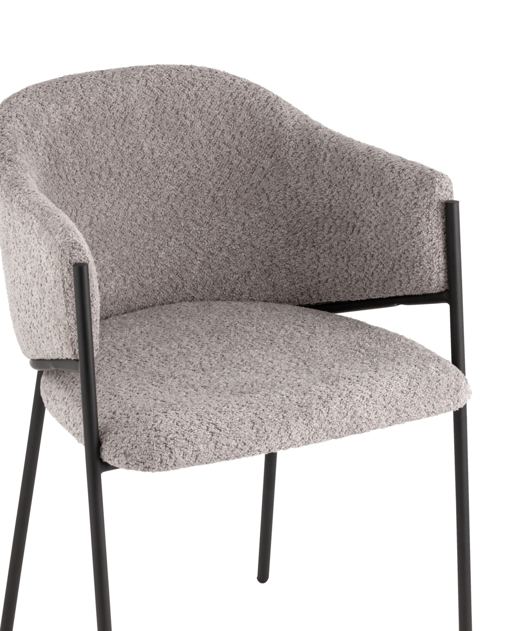 Стул Brace букле Серый