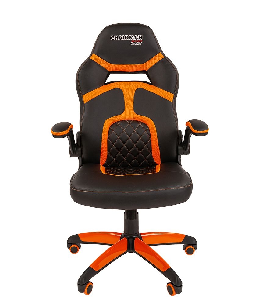 Кресло геймерское CHAIRMAN GAME 18 Черный Оранжевый