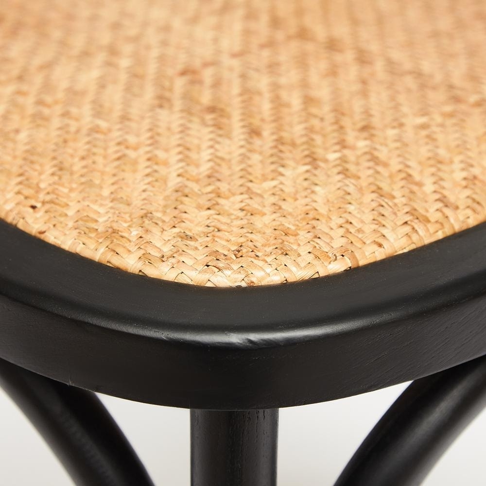 Стул CROSS (mod.CB2001) дерево береза, 49.5*53.5*87, черный