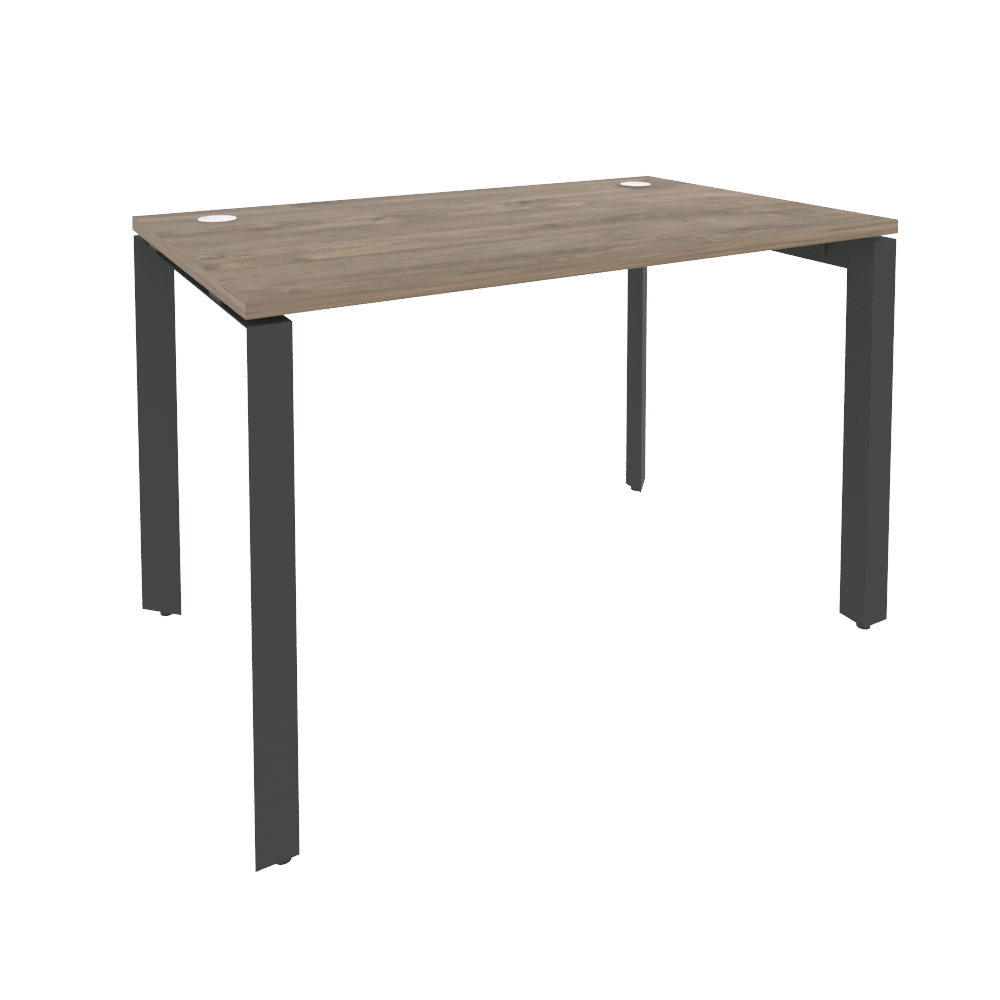 Стол рабочий на П-образном м/к ONIX O.MP-SP-2.7 Тиквуд Темный/Антрацит