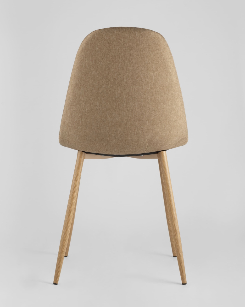 Обеденная группа стол Eames DST 80 см, 2 стула Валенсия рогожка Бежевый