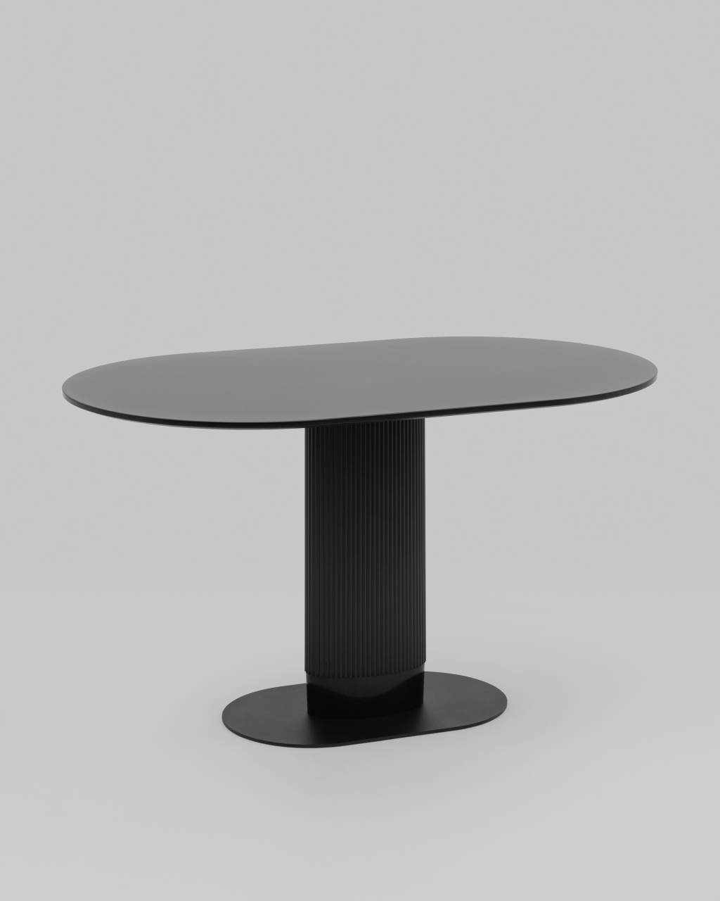 Стол овальный обеденный Mystery 130*80 черный