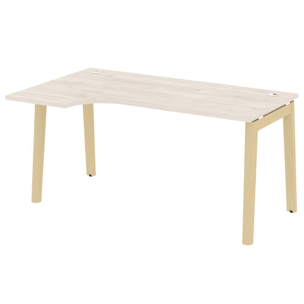Стол эргономичный левый ONIX WOOD OW.SA-1(L) Денвер Светлый/Светлый