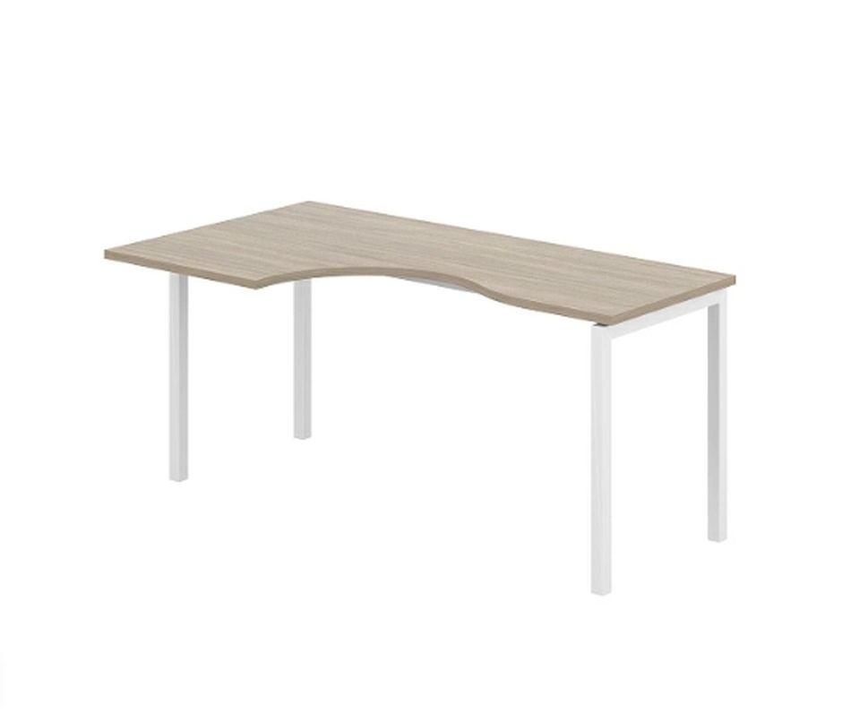 Стол эргономичный левый Sigma SG.232.OD.44.WH.L Дуб темный Белый