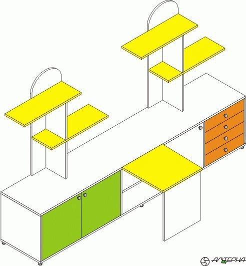 Книжный уголок Незнайка КУ-1
