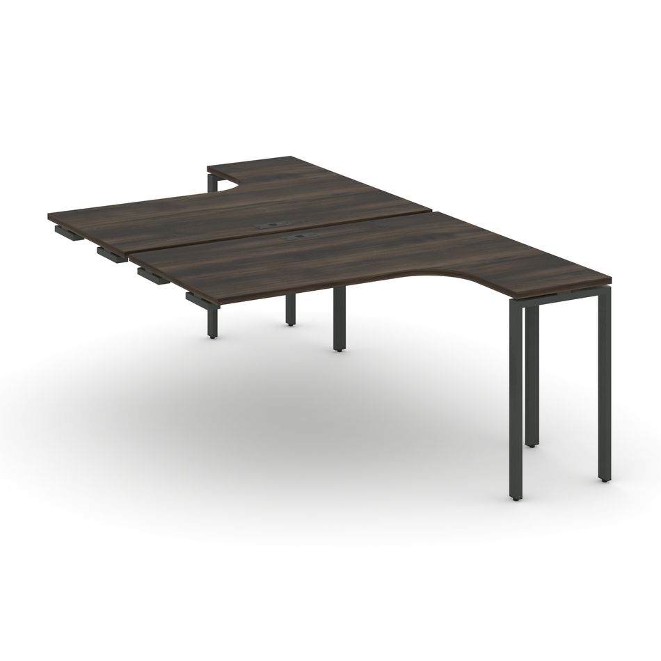 Рабочая станция-приставка к опорным тумбам CONCEPT CN.DSAPR-001 Дуб Мали Черный