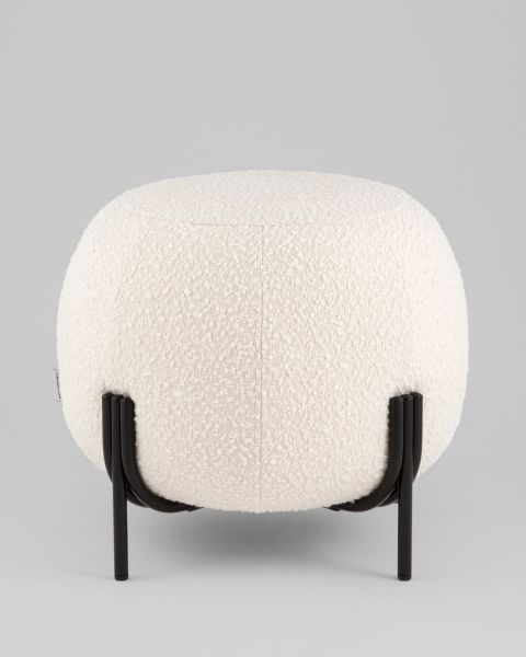 Пуф Флик new ткань букле молочный