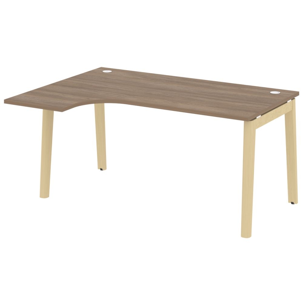 Стол эргономичный левый ONIX WOOD OW.SA-4(L) Дуб Аризона/Светлый