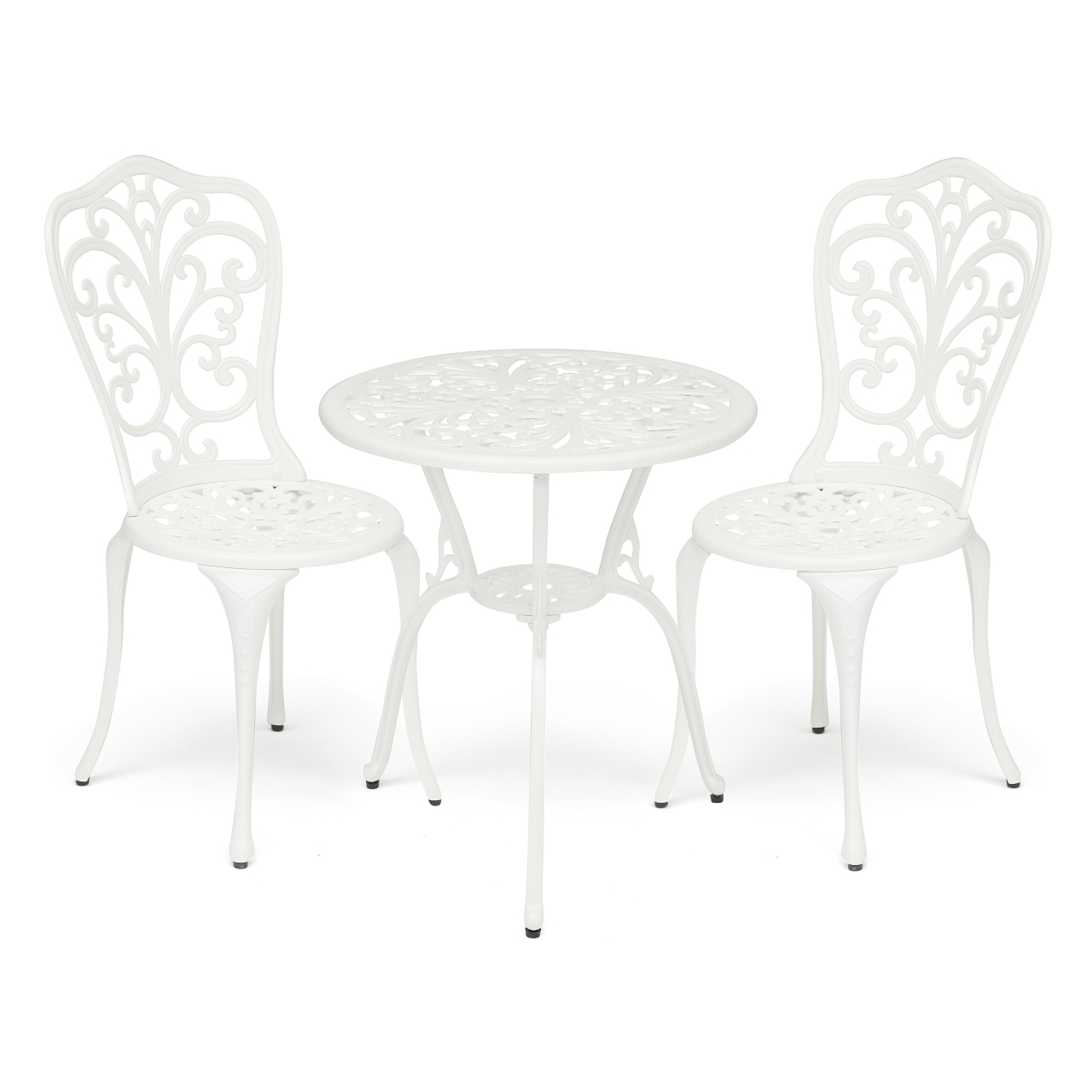 Комплект Secret De Maison Romance (стол +2 стула) алюминиевый сплав, D60/H67, 53х41х89см, butter white