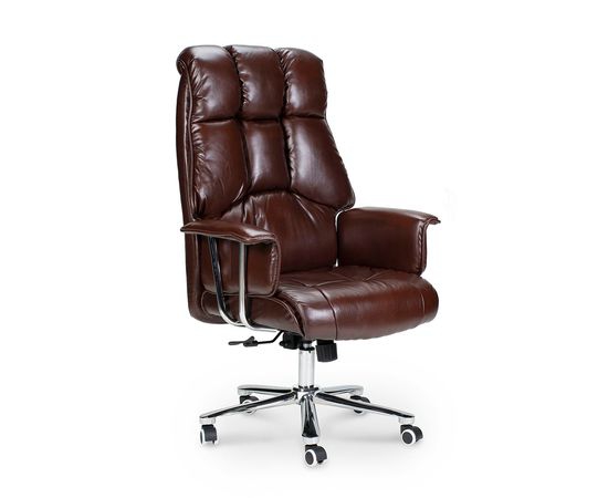 Кресло офисное Президент Коричневая экокожа
