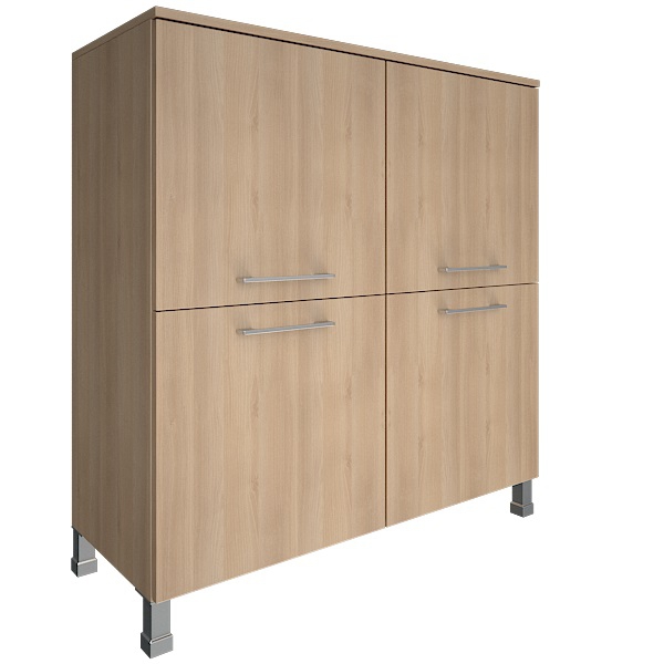 Шкаф четырехсекционный закрытый YALTA LT-SD1.1 Снежная Патина