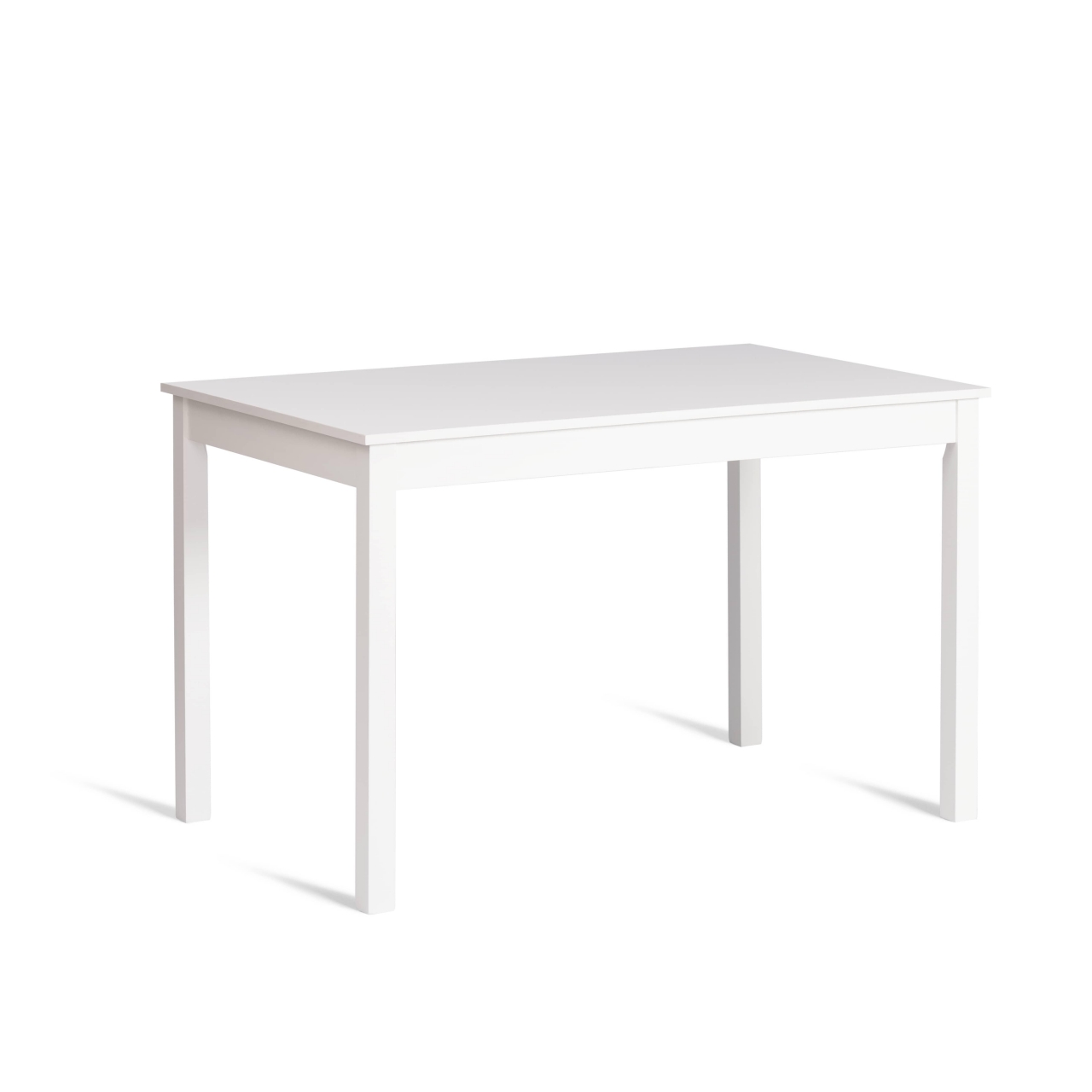 Обеденный комплект Хадсон (стол + 4 стула)/ Hudson Dining Set (mod.0102) МДФ/тополь/меламин, стол: 118х74х73 см, стул: 42,5x46,5x93,5 см, White (белый)