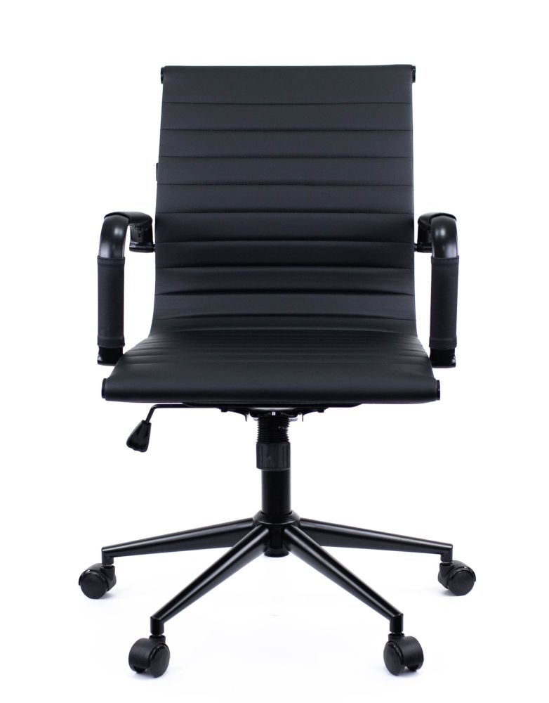 Кресло для персонала Everprof Leo Black T экокожа Черный