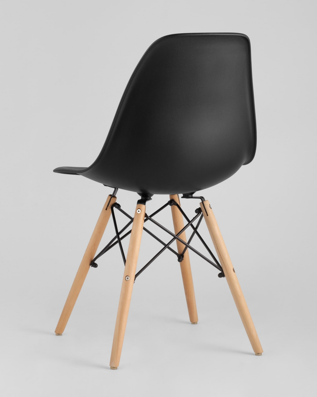 Обеденная группа Eames D80, 2 стула Черные