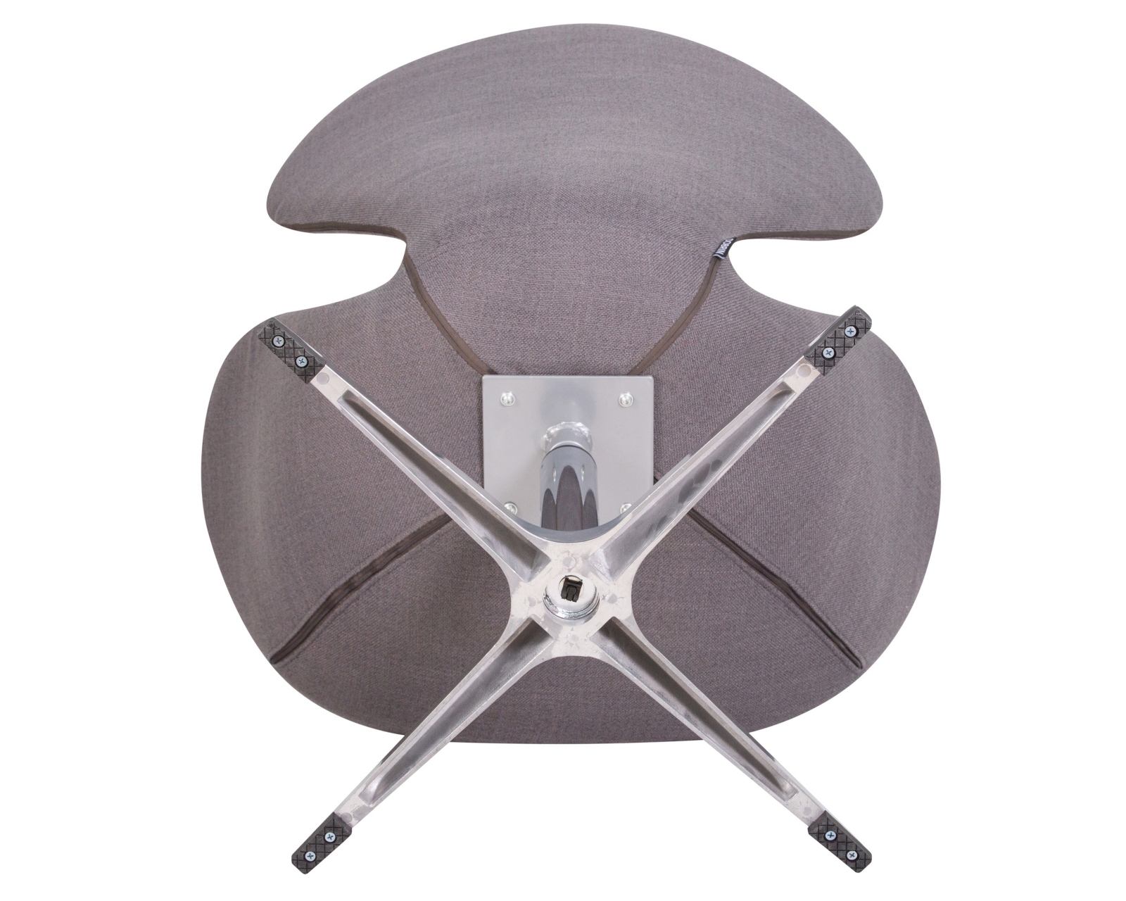 Кресло дизайнерское DOBRIN SWAN Серая ткань IF11