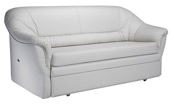 Диван двухместный Премьер 2 Белый (экокожа)