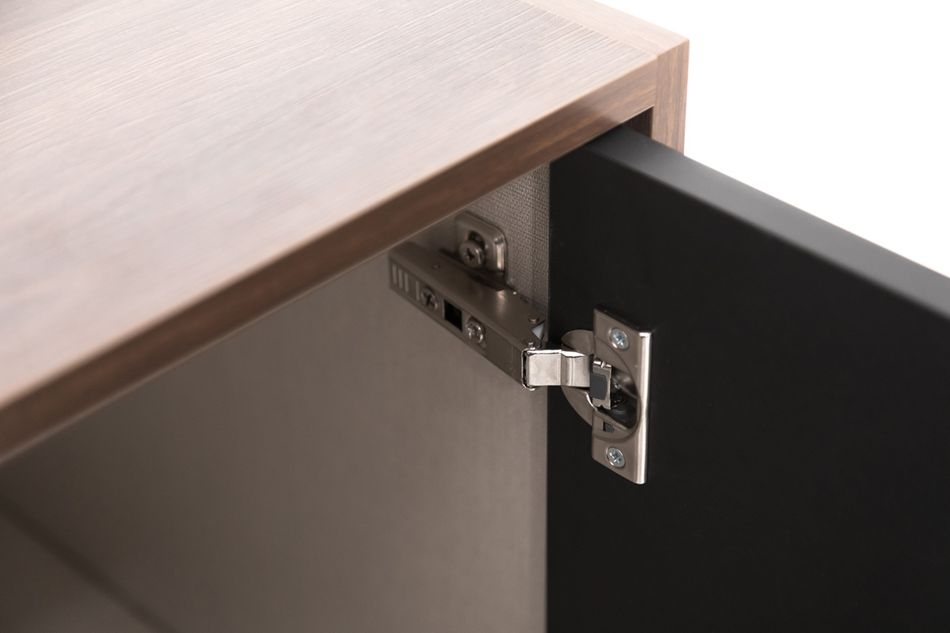 Шкаф для бумаг х2 MURANO 108 604 KR/BL Кальяри/Черный