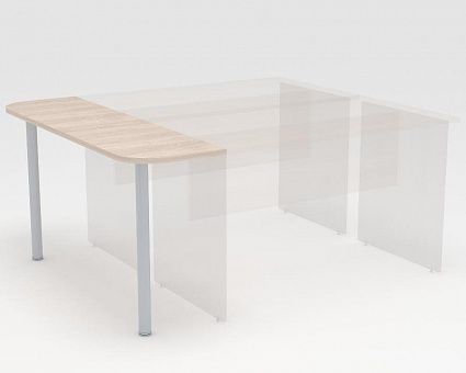 Столешница приставная Public Comfort C-802-227 Дуб Сантана светлый