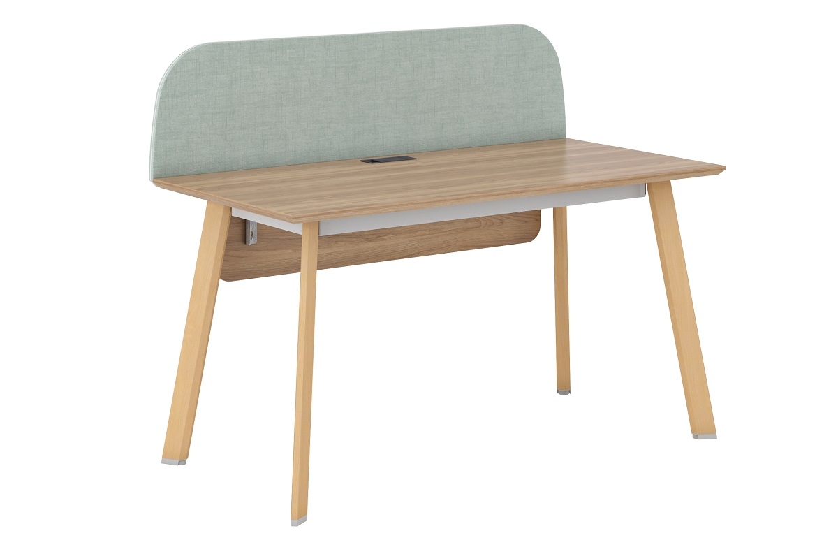 Стол письменный +экран + фронталь ECO101.U003+ECO504.ZEL+ECO801.U003