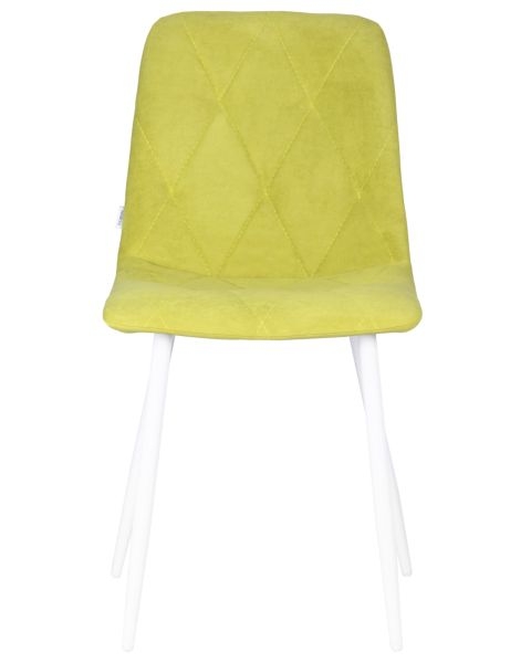 Стул обеденный DOBRIN CHILLY ROMBO (Лайм Simple 14, основание белый) 4 шт