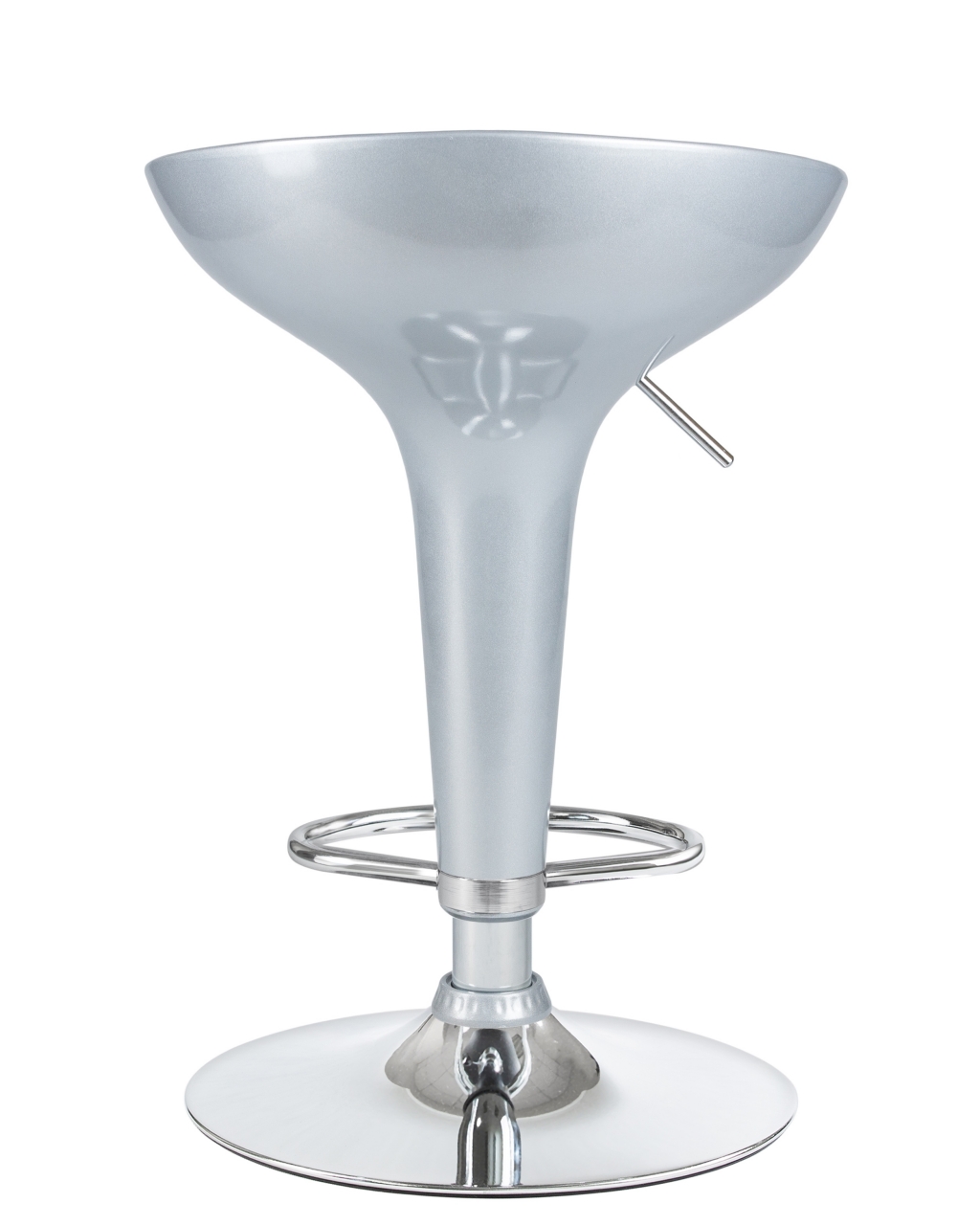 Стул барный DOBRIN BOMBA Серебряный металлик