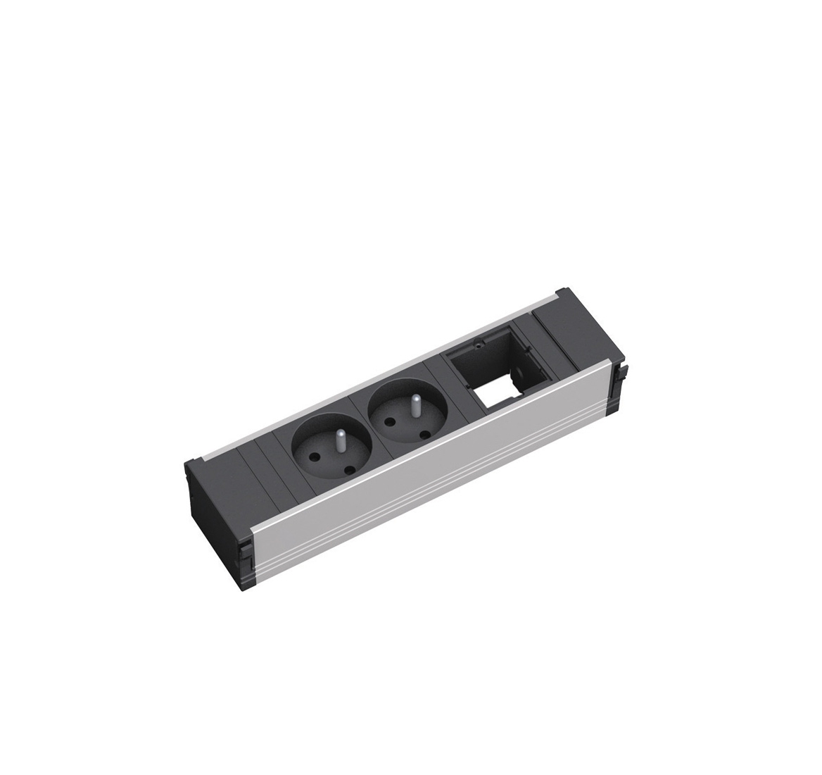 Розеточный блок BACHMANN CONI SMALL 912.003 Черный-серебристый