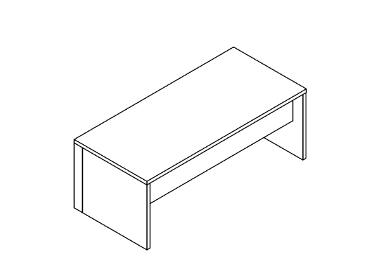 Стол для руководителя Norman 200х90х73.5см стандартная лицевая панель Орех