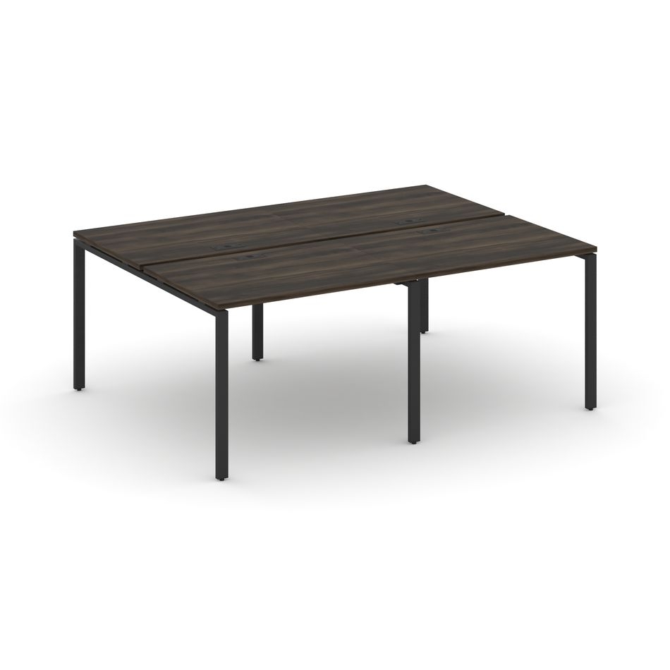 Рабочая станция двухсторонняя на 4 места CONCEPT CN.DRS-005 Дуб Мали Черный