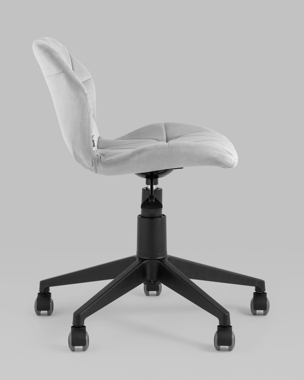 Кресло компьютерное Эдвин Серый велюр