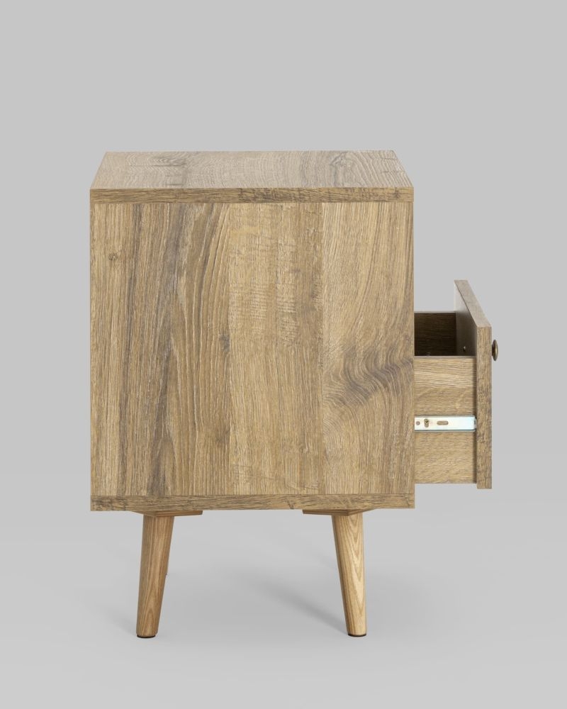 Тумбочка с открытой полкой Berber (ножки массив ясеня) 18 принт