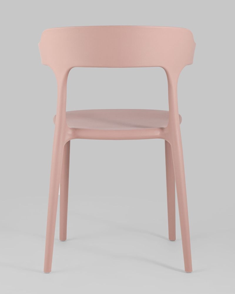 Стул пластиковый Neo с подлокотниками Пыльно-розовый