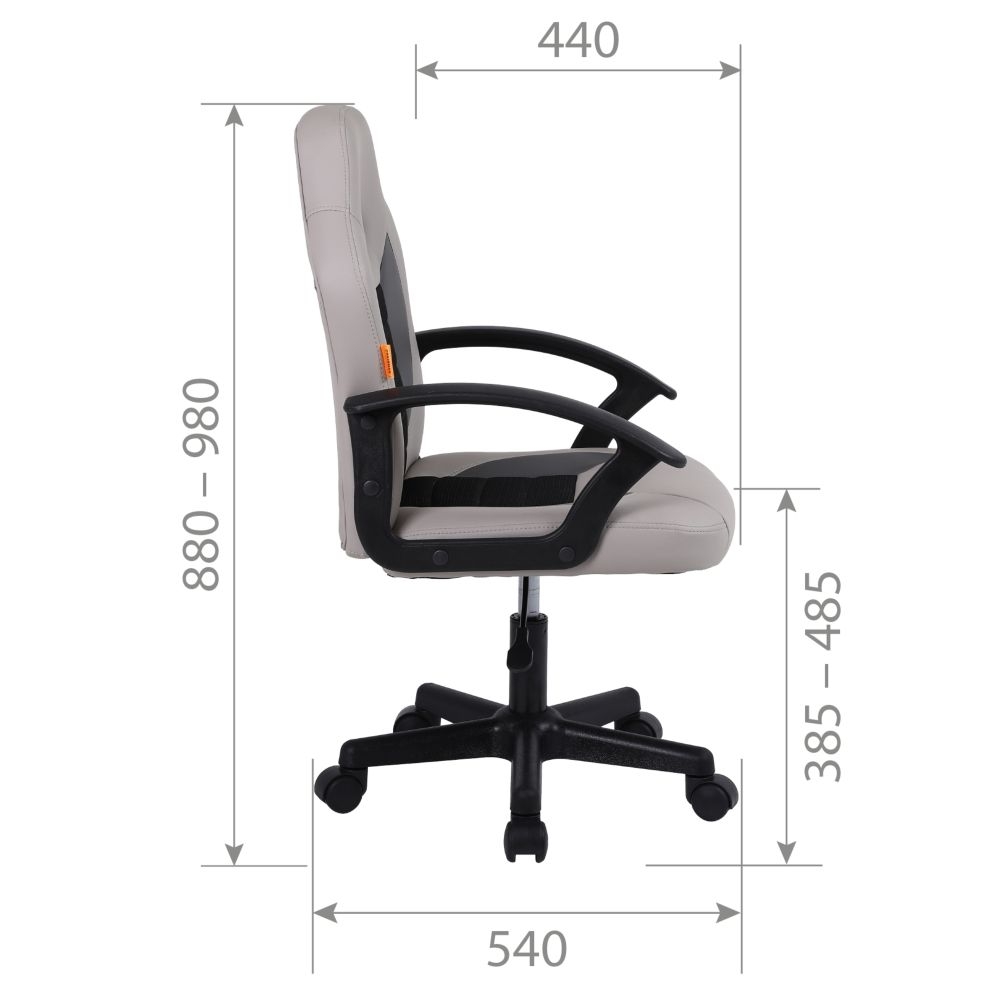 Детское кресло CHAIRMAN KIDS 111 Черный-красный