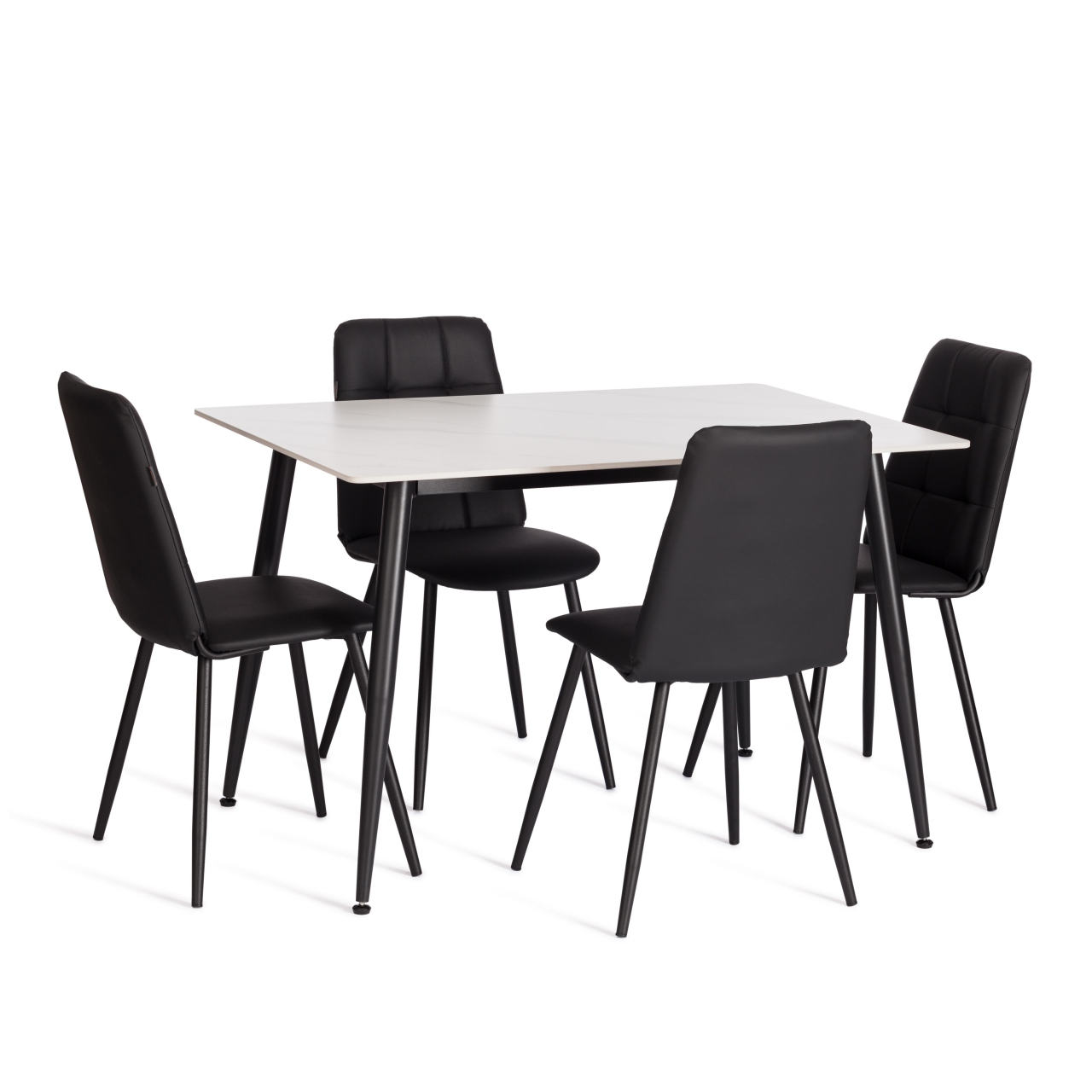 Стул обеденный Asti TREND, экокожа, черная, 47х54х86 см