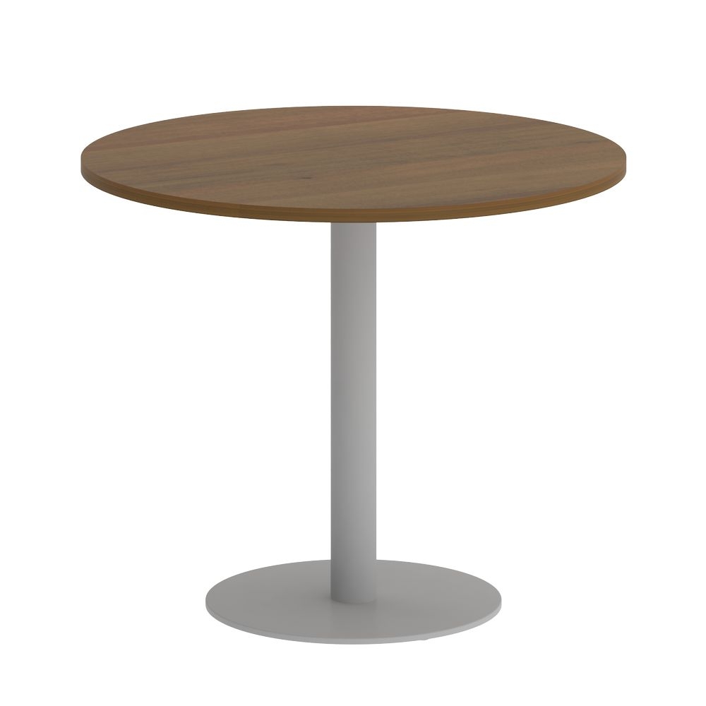 Стол журнальный круглый HOME OFFICE VR.SP-5-90.1 Орех Гварнери/Серый металл