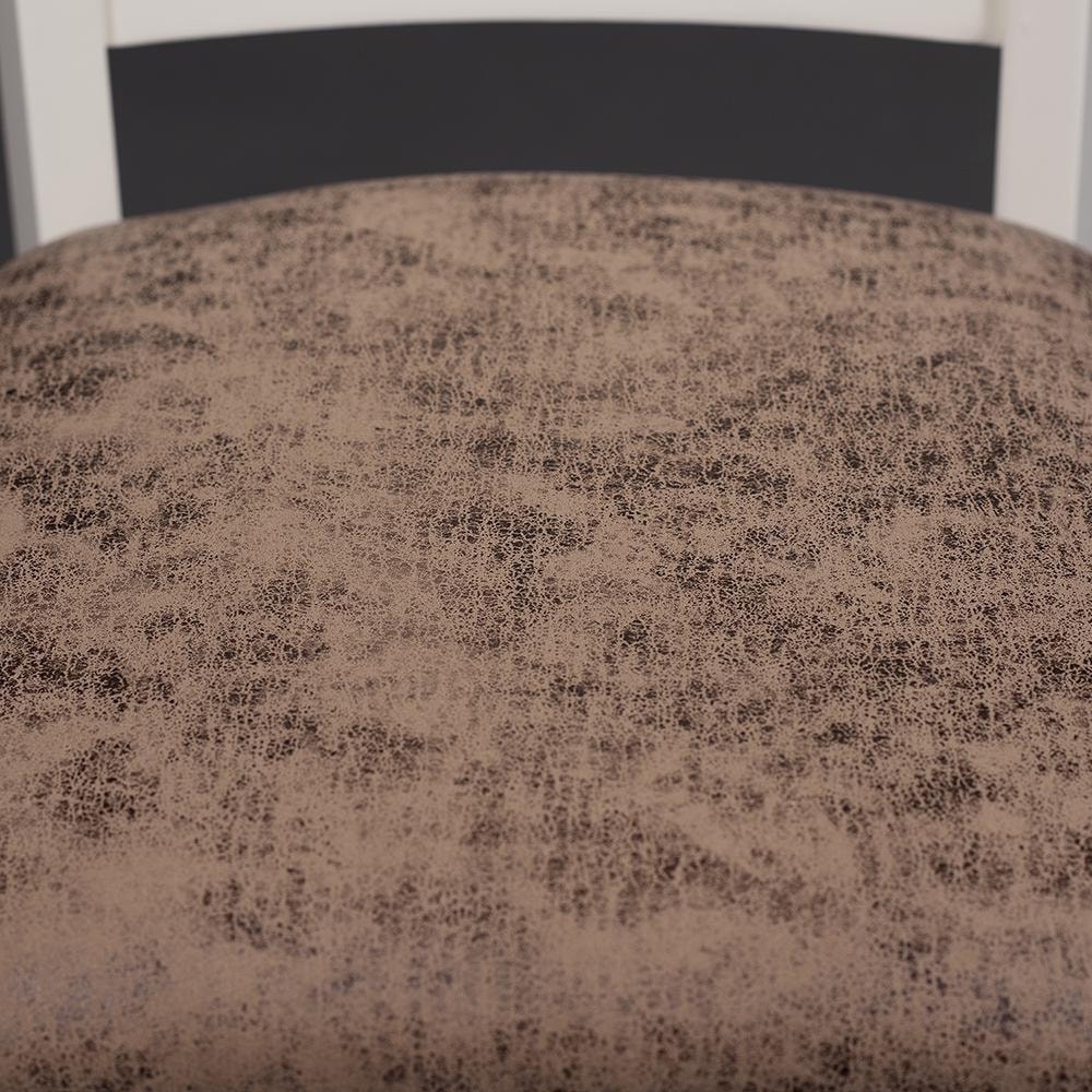 Стул Siena (SA-SC) дерево гевея, 46х59х98см, ivory white (слоновая кость 2-5), ткань античный коричневый 004-3