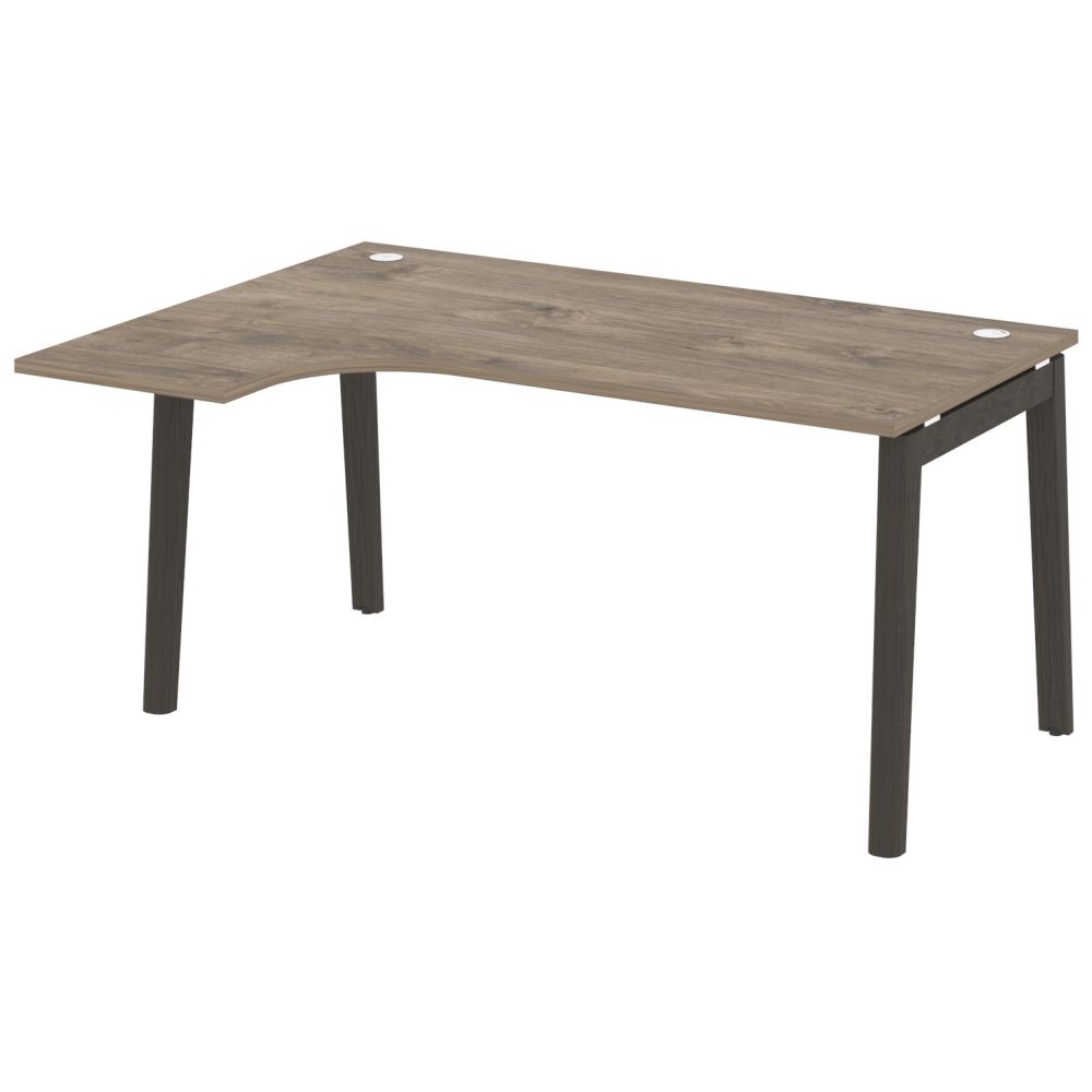 Стол эргономичный левый ONIX WOOD OW.SA-4(L) Тиквуд Темный/Темный
