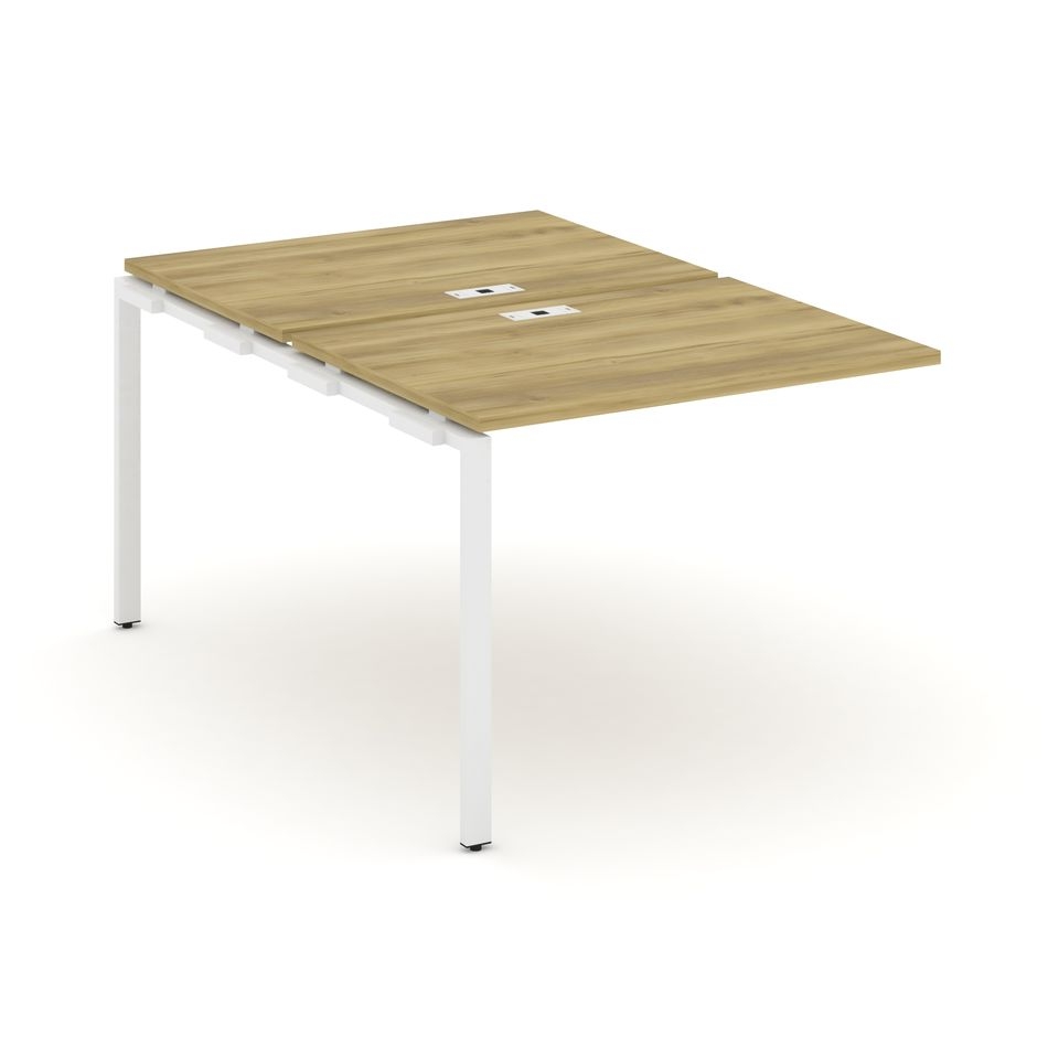 Двойной наборный элемент рабочей станции CONCEPT CN.DNRS-001 Дуб Винченцо Белый