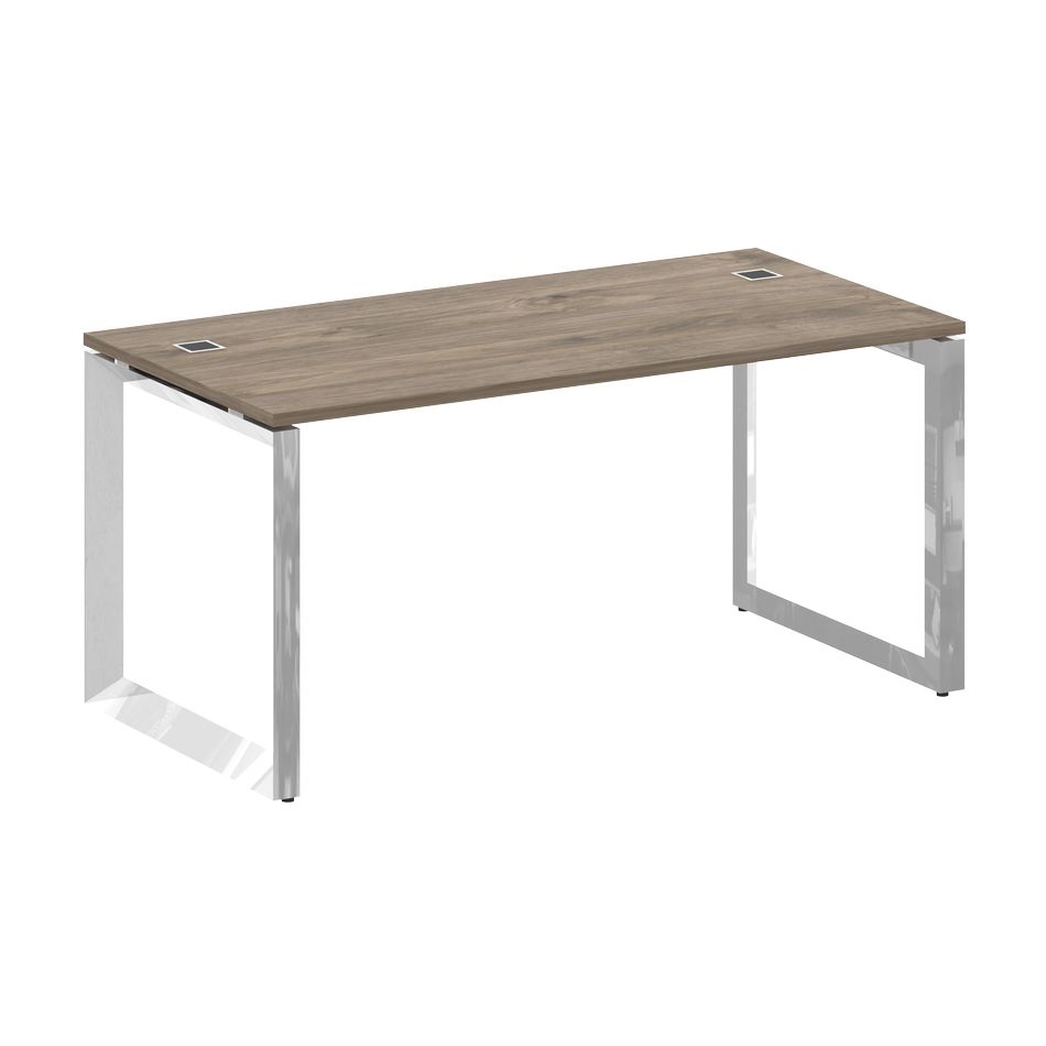 Стол рабочий руководителя на О-образном м/к ONIX DIRECT LUX M-O.MO-SRR-4.8 Тиквуд темный