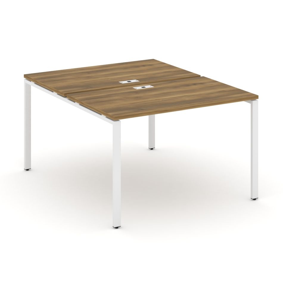 Рабочая станция двухсторонняя на 2 места CONCEPT CN.DRS-002 Сандал Янтарный Белый