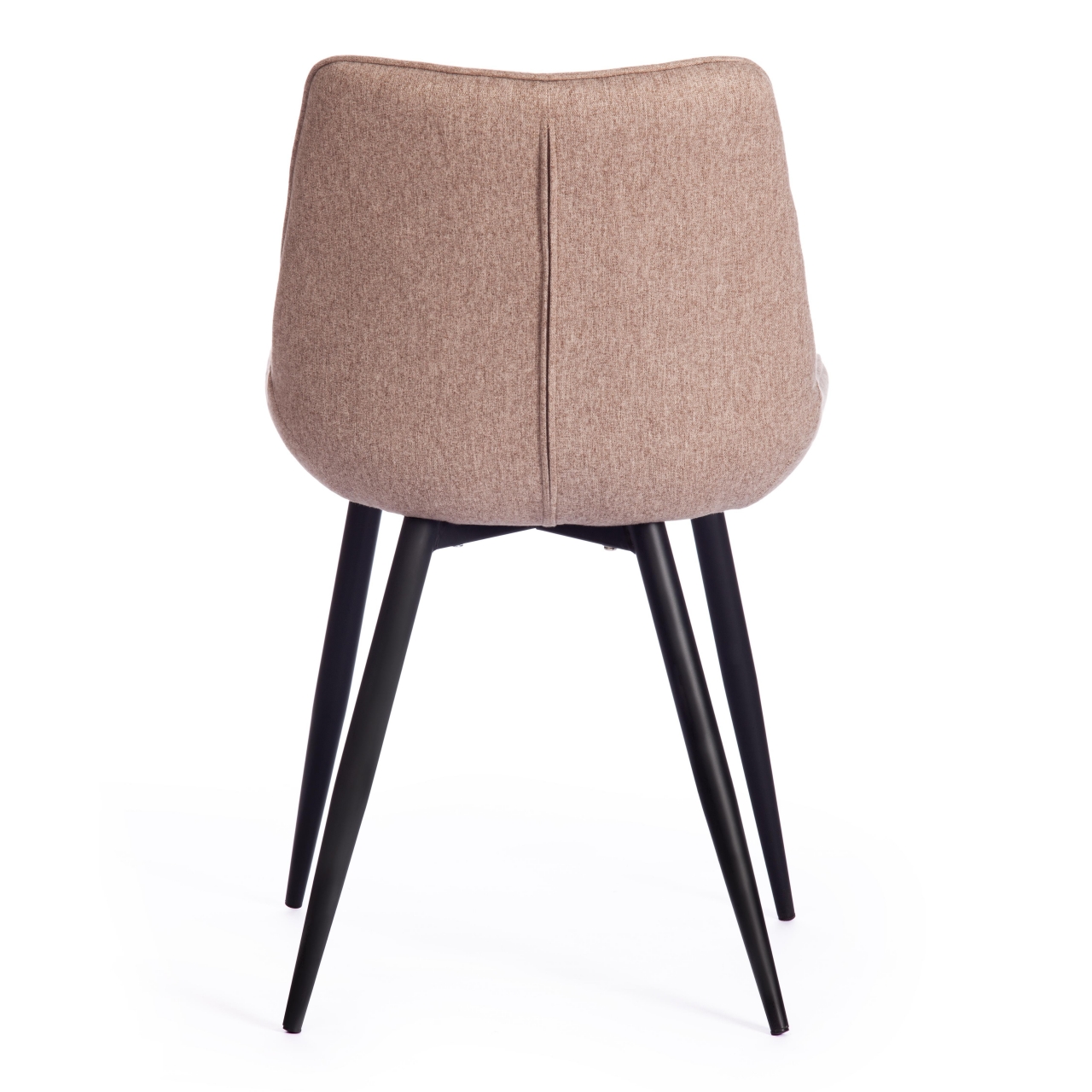Стул АБРУЗЗО ( мод. 8060 ) / 1 шт. в упаковке металл,ткань, 42 х 60 х 84 х 49 см, ткань: серо-бежевый, ножки: черный / ABRUZZO mod.