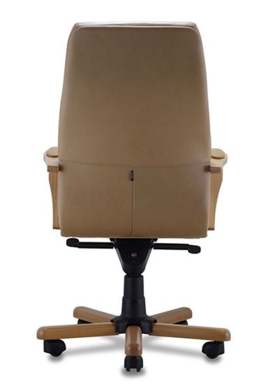 Кресло с высокой спинкой на крестовине Босс D100 Бежевое