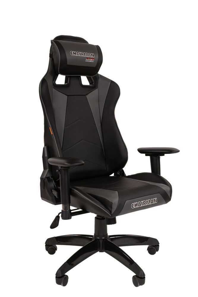 Кресло геймерское CHAIRMAN GAME 44 Черный-серый