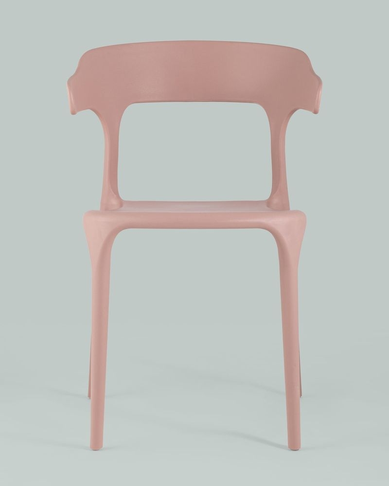 Стул пластиковый Neo с подлокотниками Пыльно-розовый