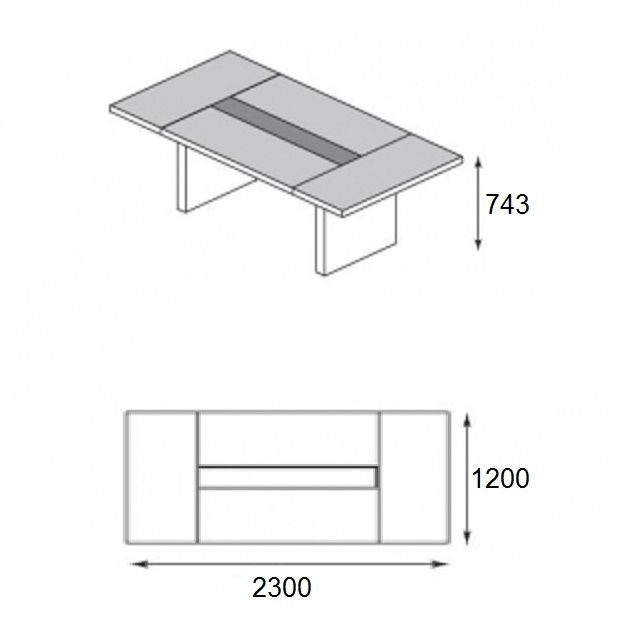 QUARANTA Стол для переговоров QR231.W PLC13