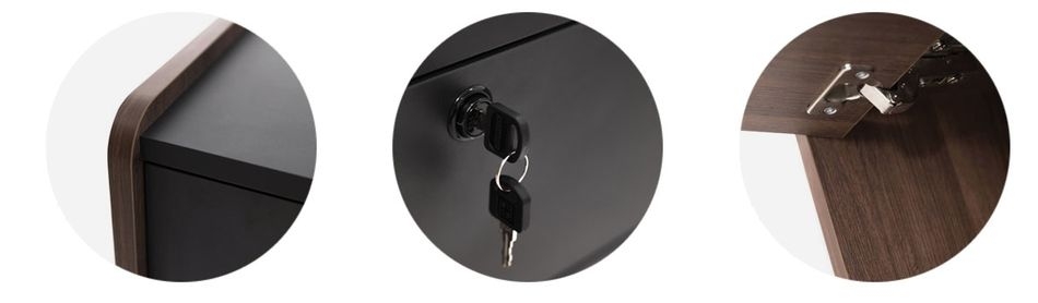 Приставка подкатная MURANO 108 302 KR/BL Кальяри/Черный